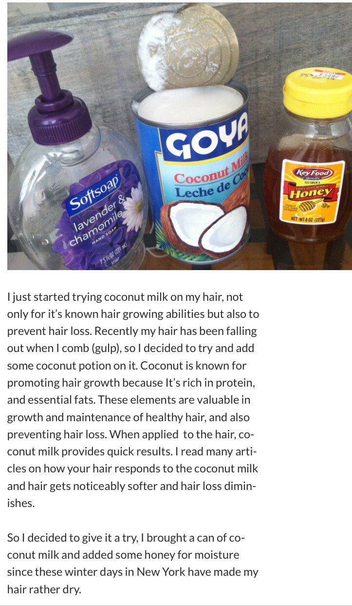 COCONUT MILK & HONEY FOR HAIR LOSS..!! Must Tryyyy👍👍👍