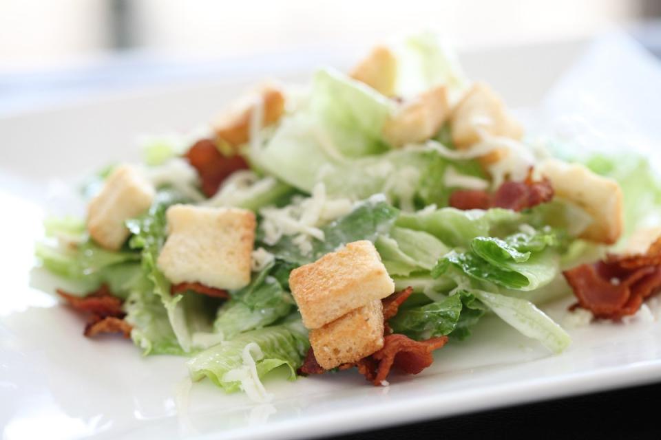 7. B.L.T. Salad with Basil Mayo Dressing