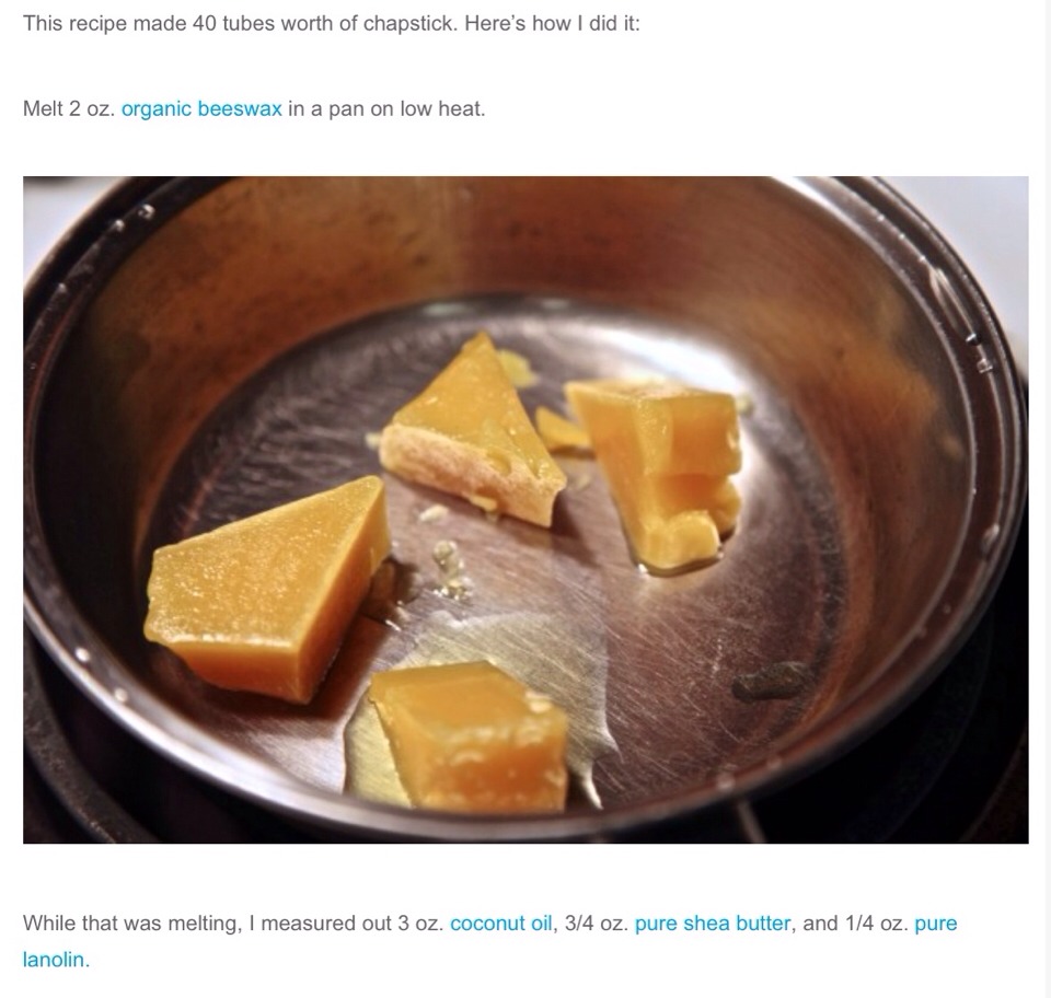 ✨❤️Burt's Bees Style Lip Balm Recipe❤️✨