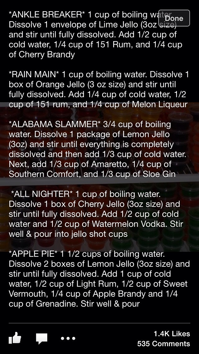 Jello Shots