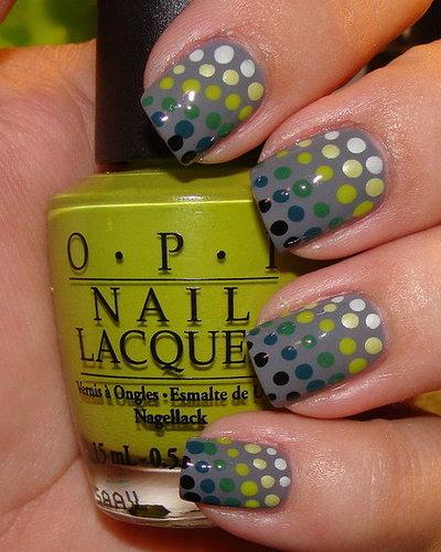 Awesome! Awesome! Polka Dot Nails DO!!!! Easy And Quick!!!!