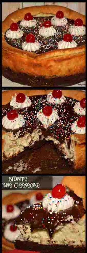 Hot Fudge Brownie Cheesecake💛