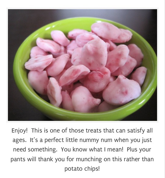 Strawberry Yogurt Bites--Great Healthy Snack!