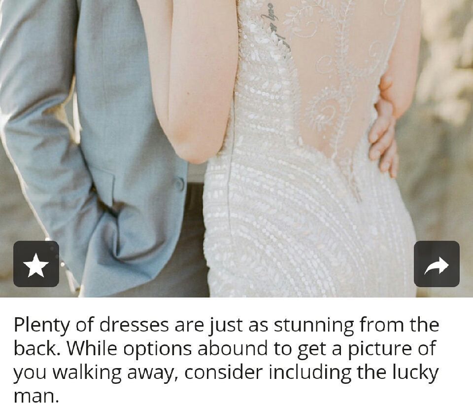 Pictures You Will Regret NOT taking Of Your Wedding Dress! 