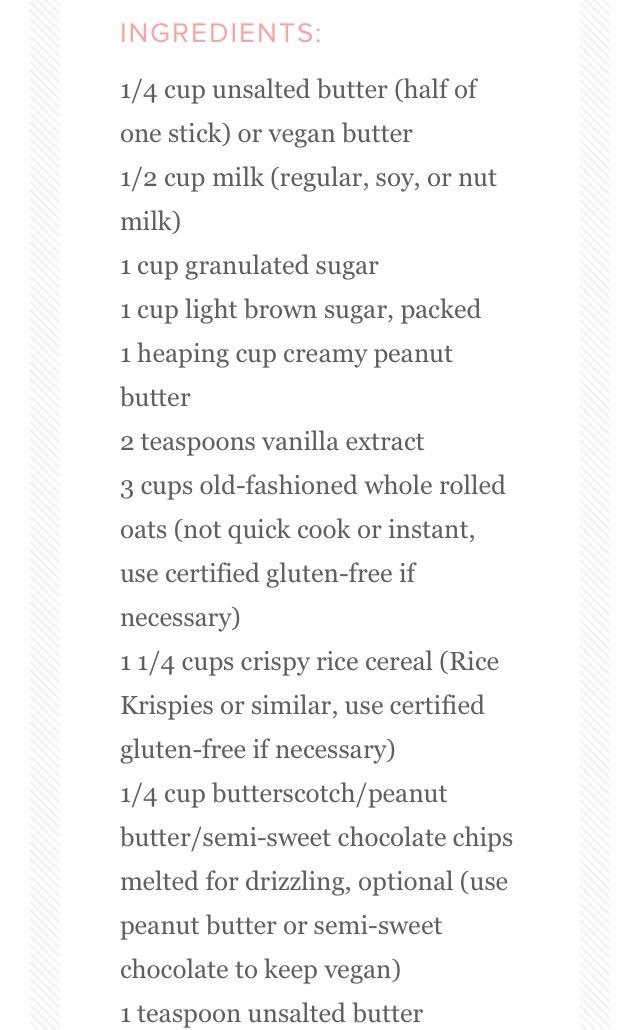 Peanut Butter Oatmeal Breakfast Bars