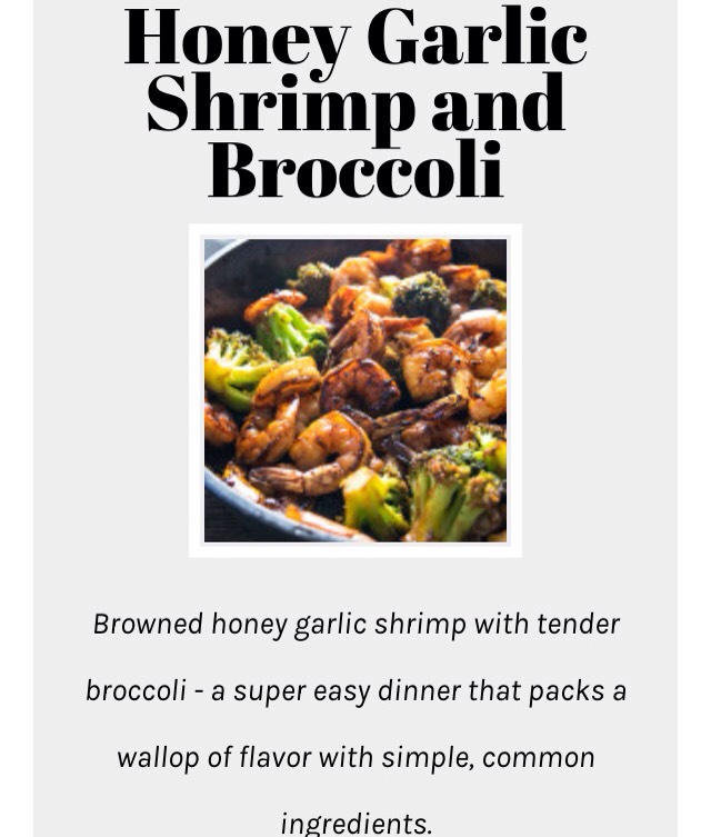 Honey Garlic Shrimp with Broccoli