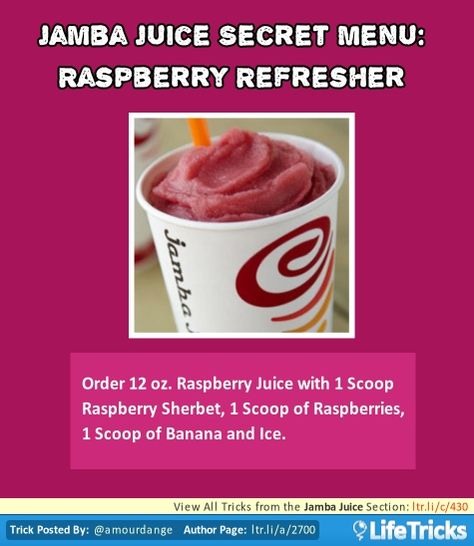 💟✨Jamba Juice Secret Menu & How To Order/ Make Them✨💟