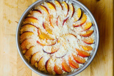 Peach Cream Cheese Cake 