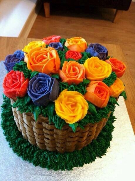 Flower Basket Cake