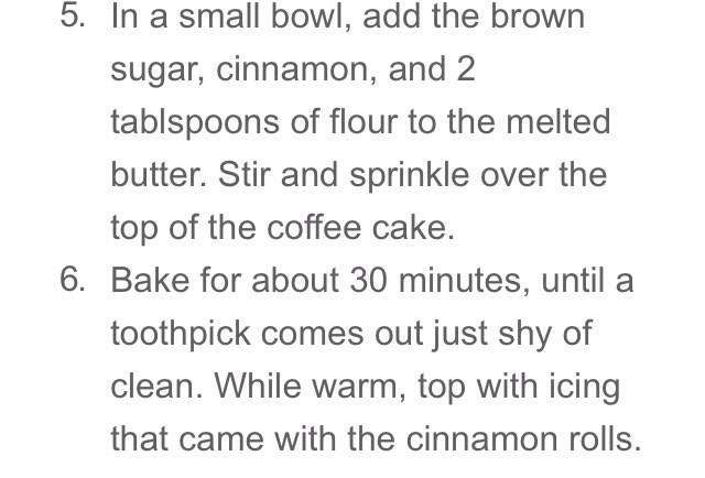 Cinnamon roll coffee cake pie