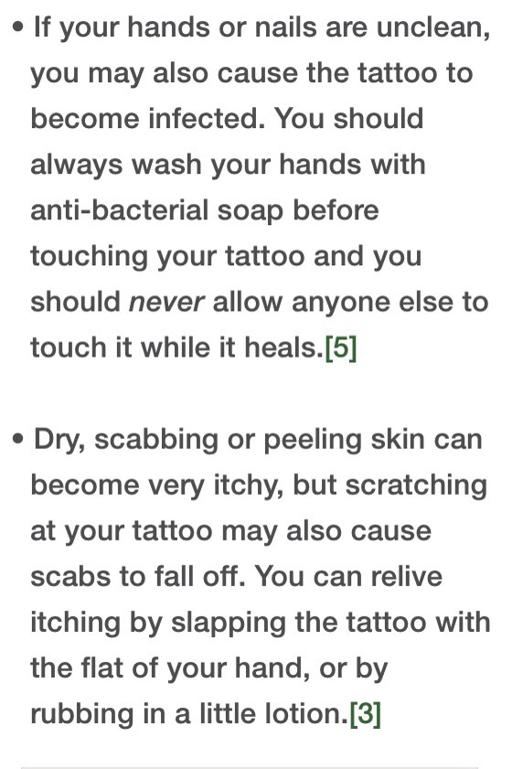 How To Care For A New Tattoo✨