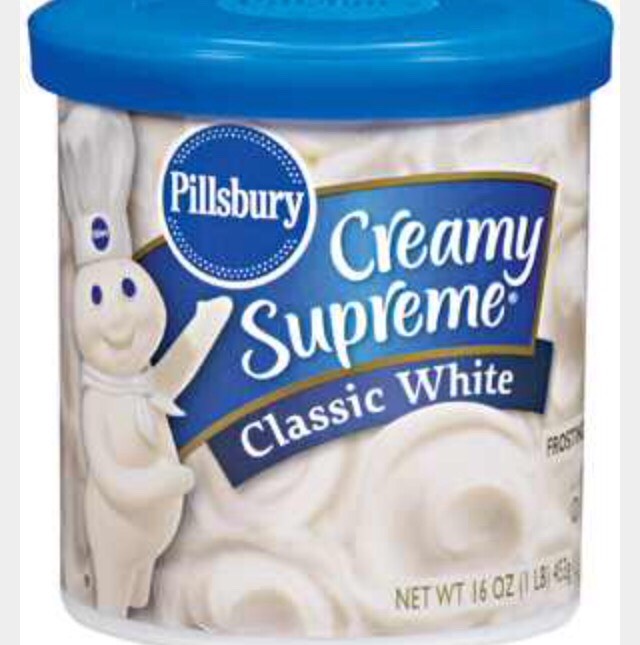 And white frosting for the mouth 