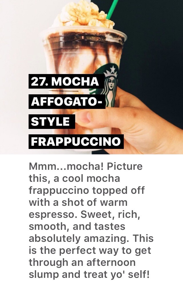 29 BEST STARBUCKS DRINKS 