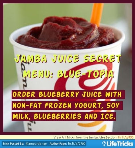 💟✨Jamba Juice Secret Menu & How To Order/ Make Them✨💟