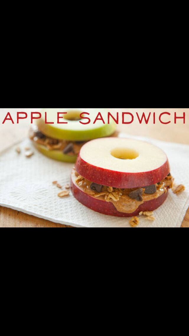 You can put whatever you want inside.  Here they put in peanut butter, granola, and chocolate chips.