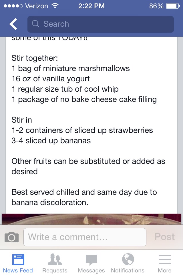 Strawberry Banana Cheesecake Salad! 