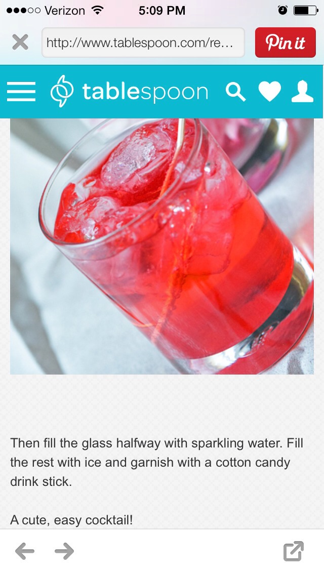 Cotton Candy Cocktail 