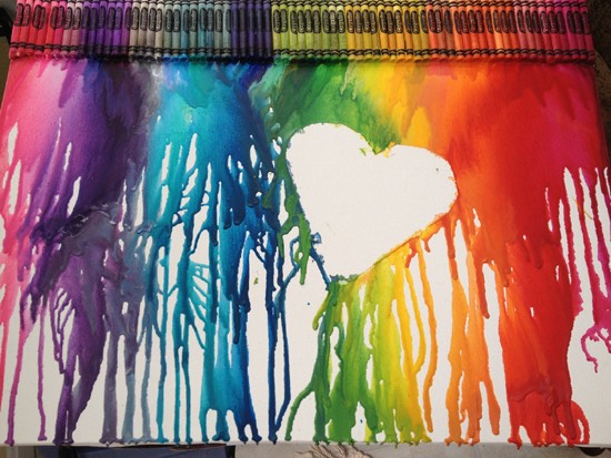 Melted Crayon Art Designs 