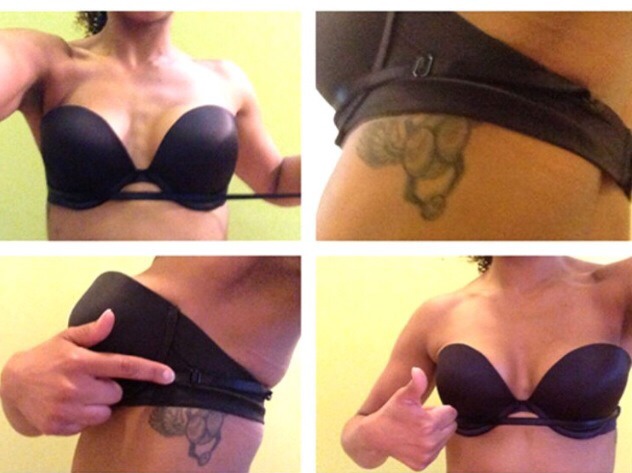 Another way to make your strapless bra more bearable involves a convertible strap. To keep the bra from falling down, you can easily secure it with a convertible strap.