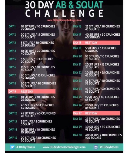 30 Day Workout Challenge 