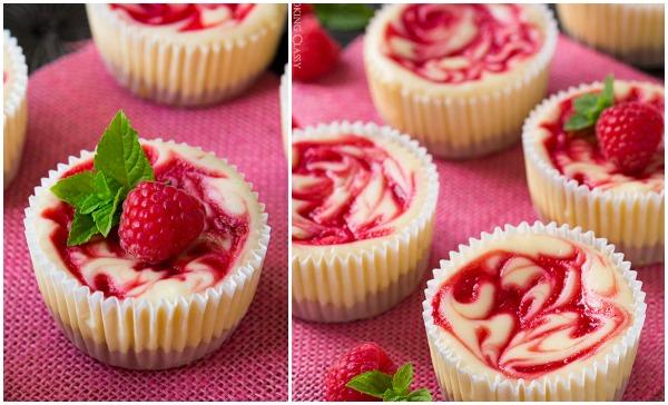 How To DIY Raspberry Swirl Cheesecake Minis 