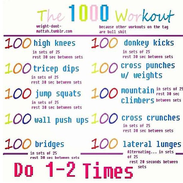 Workout To Burn 1000 Calories