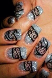 Lace Design Nails