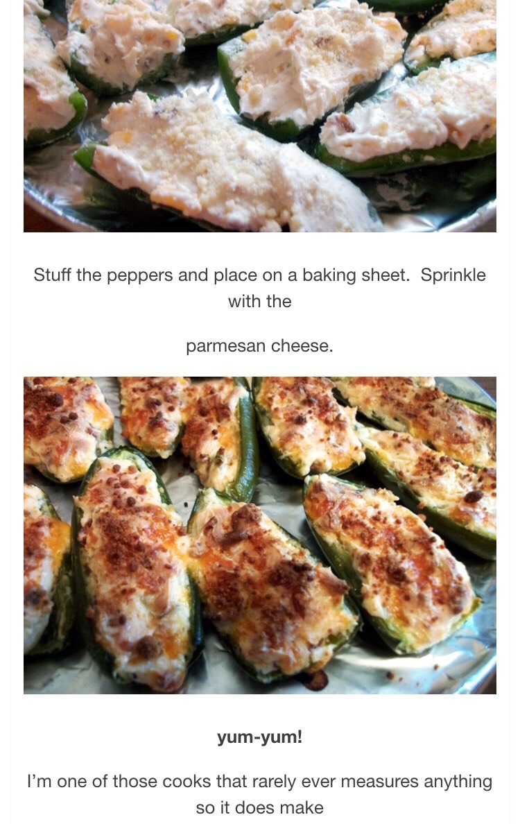 CreamCheese Bacon Stuffed Peppers 