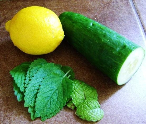 RECIPE:
Using a sharp knife, cut the cucumber lengthwise in half. Slice the two halves into pieces. Put the cucumber slices in the pitcher. Cucumber slices will float, so if you desire a stronger infusion put a layer of ice on top of the cucumbers to keep them below the surface of the water. Pour water into a pitcher. How much water will depend on the size of the pitcher, but a good starting ratio would be two quarts of water to one medium sized cucumber.