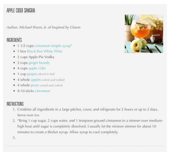 👍🍷Delicious Fall Drink -> 🍂Apple Cider Sangria🍂