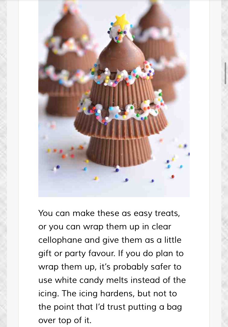 Peanut Butter cup Christmas Trees ❤️🌲