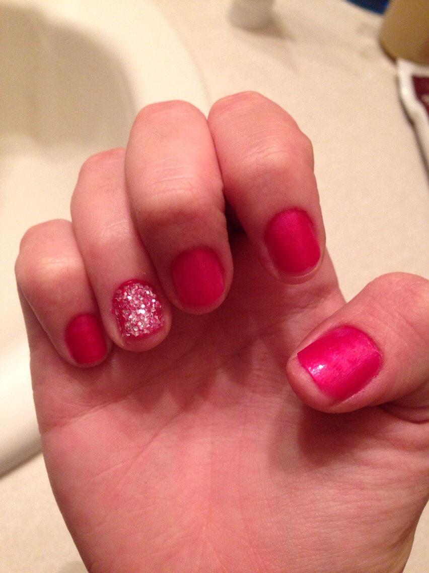 Easy Glitter Nails