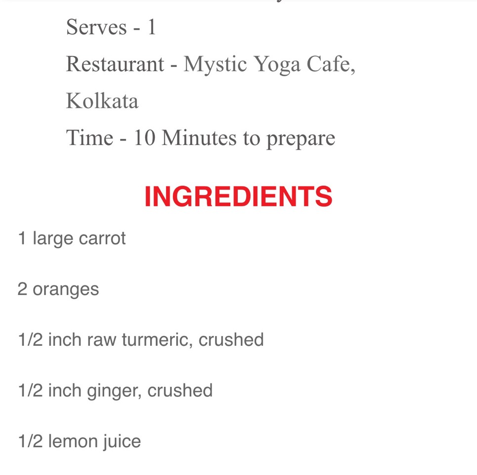 Orange And Ginger Detox Drink