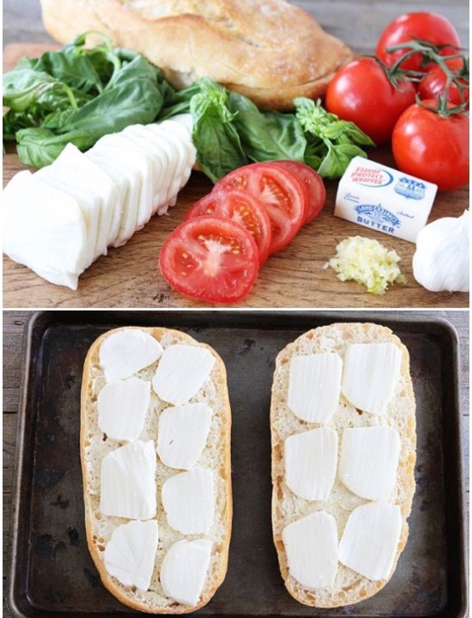 Caprese Garlic Bread
