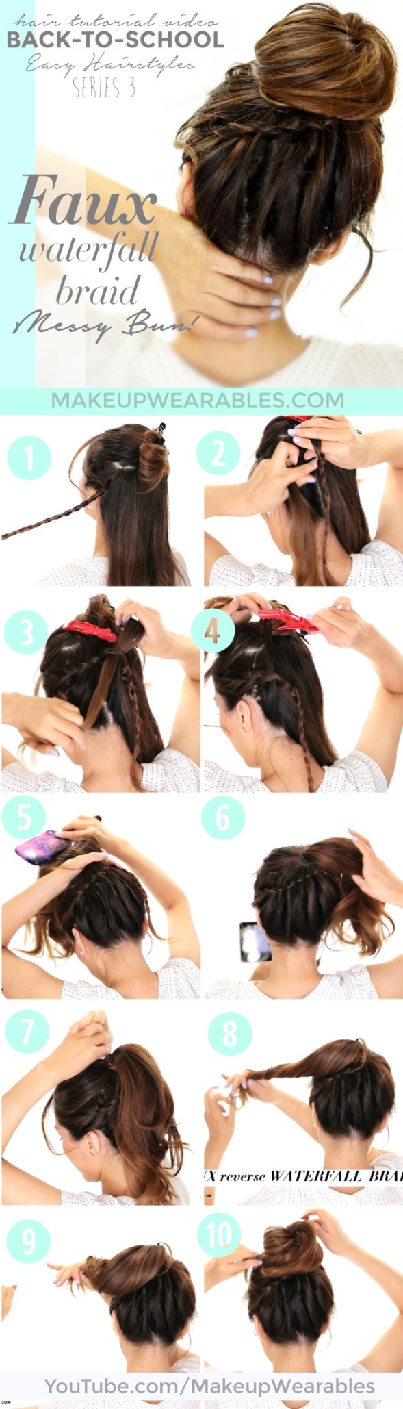 Super Easy Back To School Hairstyle Tutorials! 😘💯❤️👍🏻