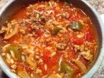Crockpot Stuffed Bell Pepper Soup - This soup embodies all of the flavors in stuffed bell peppers served as a soup. And, your slow cooker does all of the work.