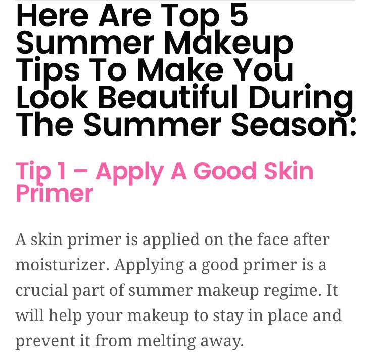 ✨5 Summer Makeup Tips✨