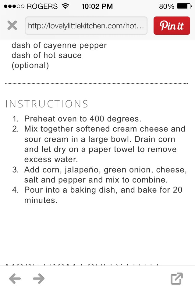 Hot Jalepeno Corn Dip!