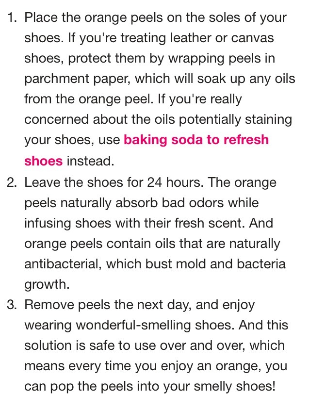 Refresh Sneakers With Orange Peels! 
