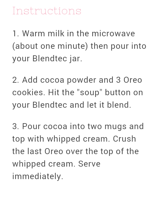 Cookies And Cream Hot Chocolate!!!!!