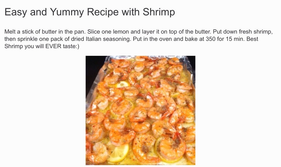 Yummy Recipe With Shrimp!!