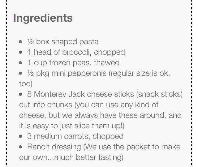 CREAMY PASTA SALAD! 