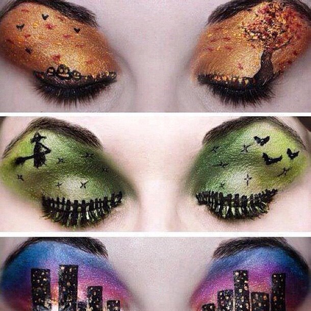 Halloween Eye Makeup Ideas👀🌹 #HalloweenTip