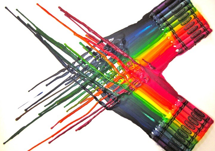 Melted Crayon Art Designs 