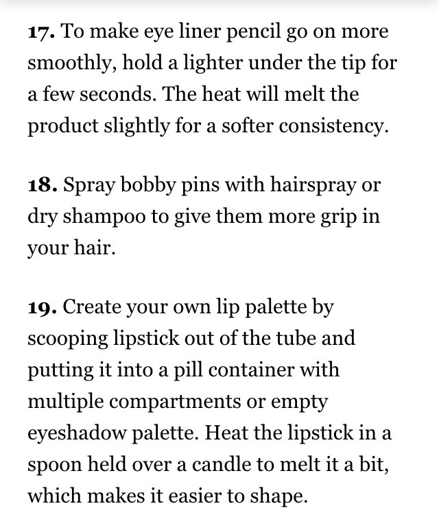 20 LIFE HACKS FOR YOUR BEAUTY ROUTINE!