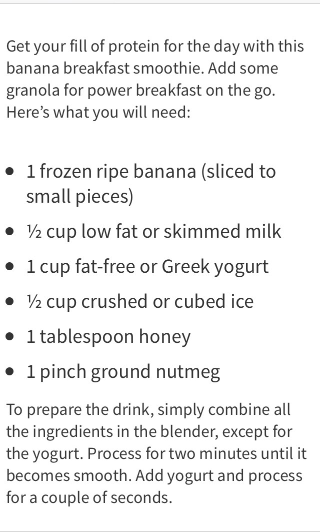 🍌Banana Breakfast Smoothie🍌