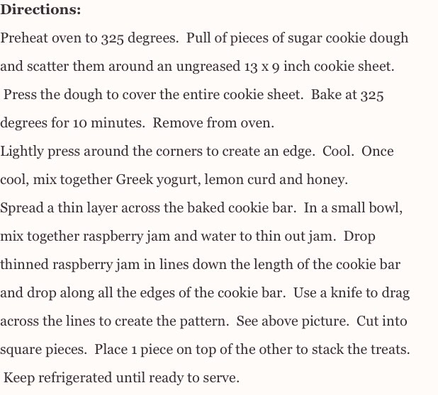 Delicious Lemon Raspberry Cookie Bars! ππ