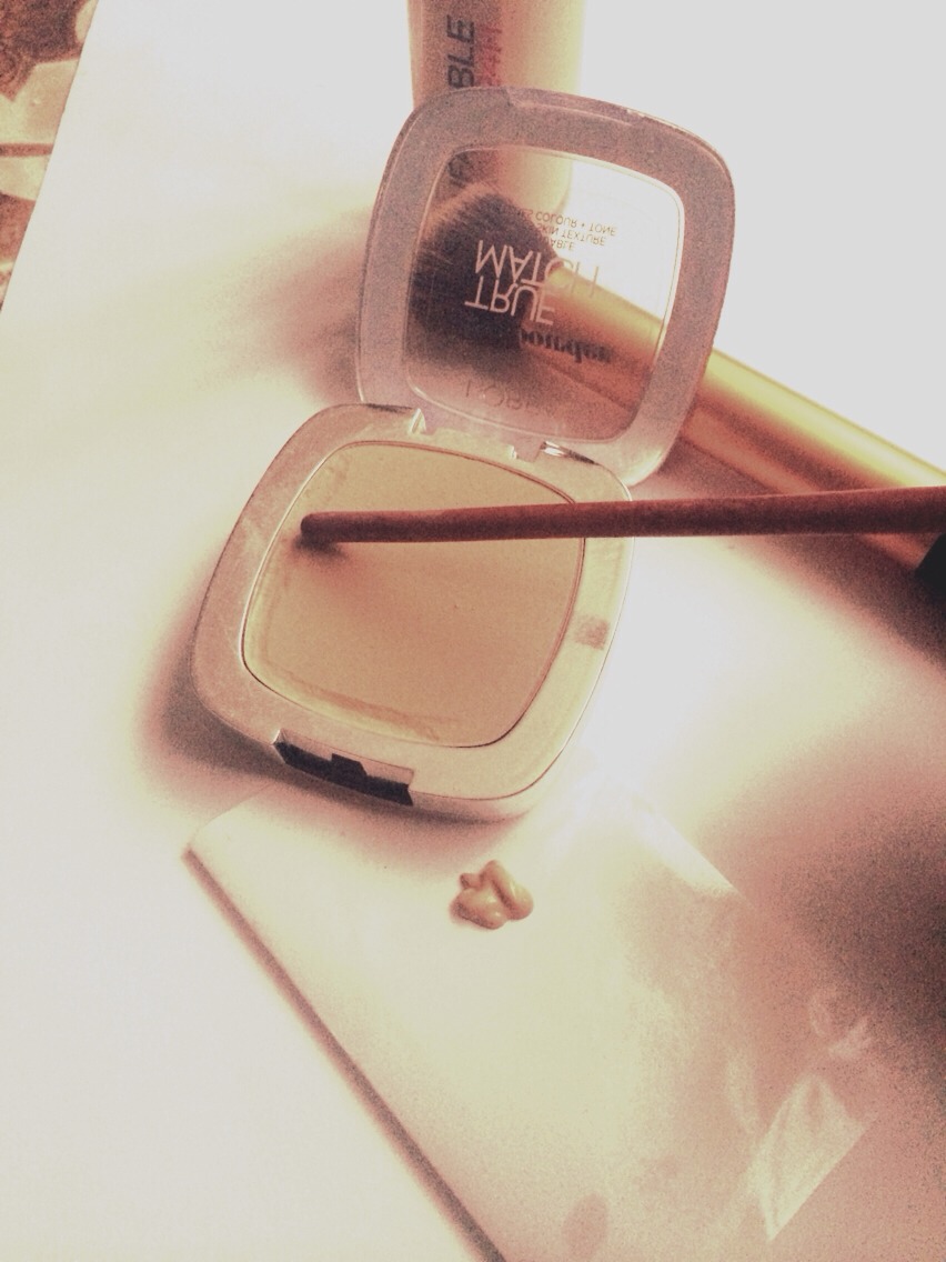 Pour foundation onto a palette or your hand.  
