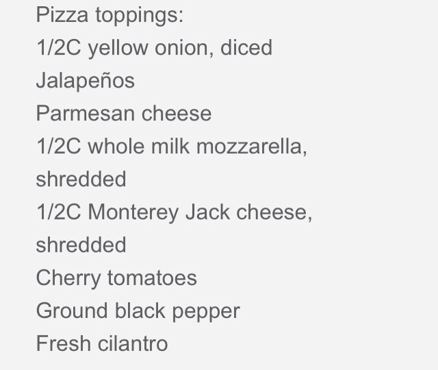 Chicken enchilada pizza 
