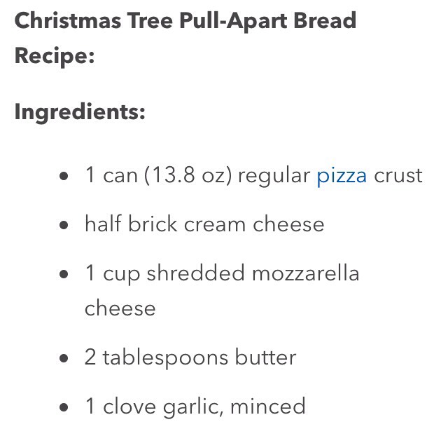 🍴Christmas Tree Pull Apart Bread Recipe!🍴